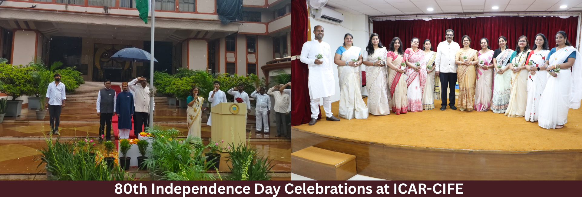 80th Independence Day Celebrations at ICAR-CIFE, Mumbai
