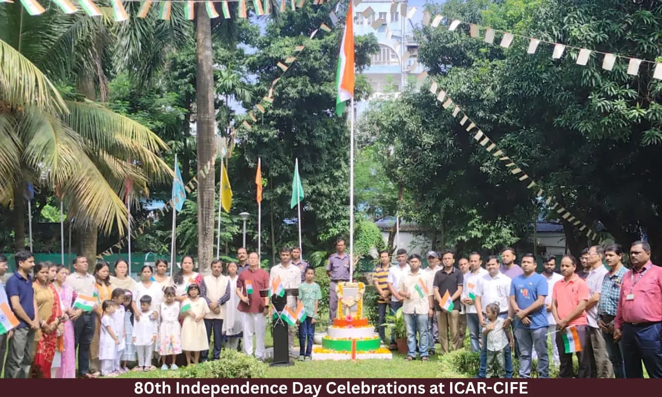 80th Independence Day Celebrations at ICAR-CIFE, Mumbai