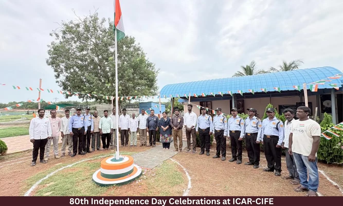 80th Independence Day Celebrations at ICAR-CIFE, Mumbai