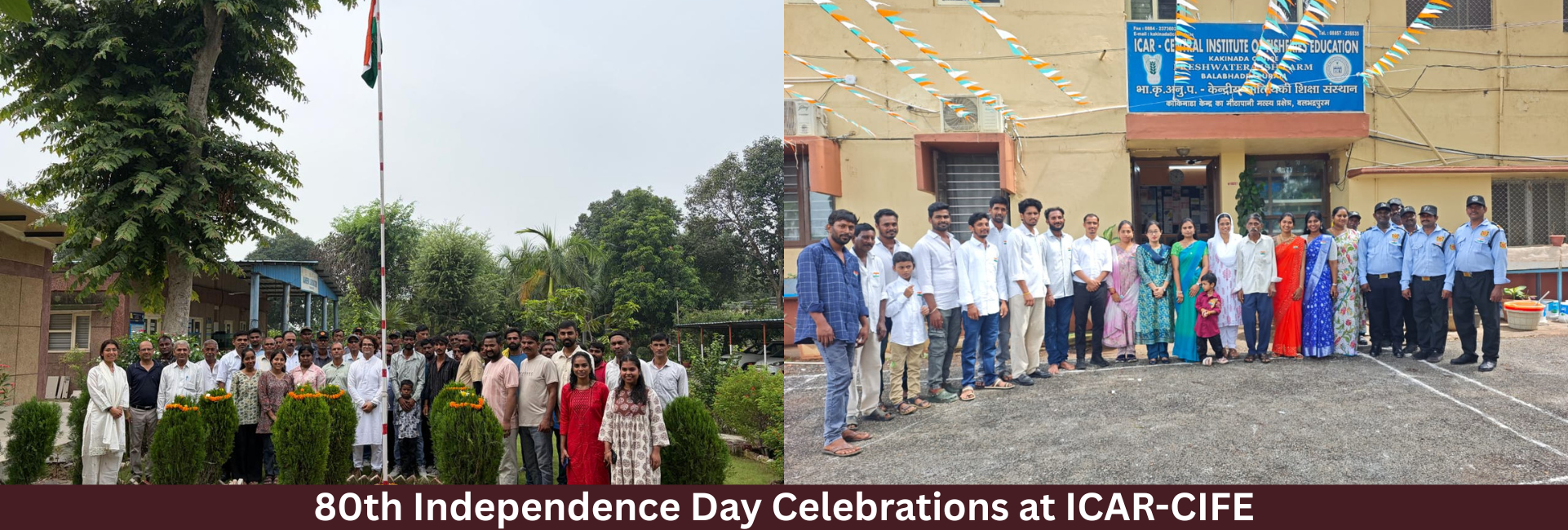 80th Independence Day Celebrations at ICAR-CIFE, Mumbai
