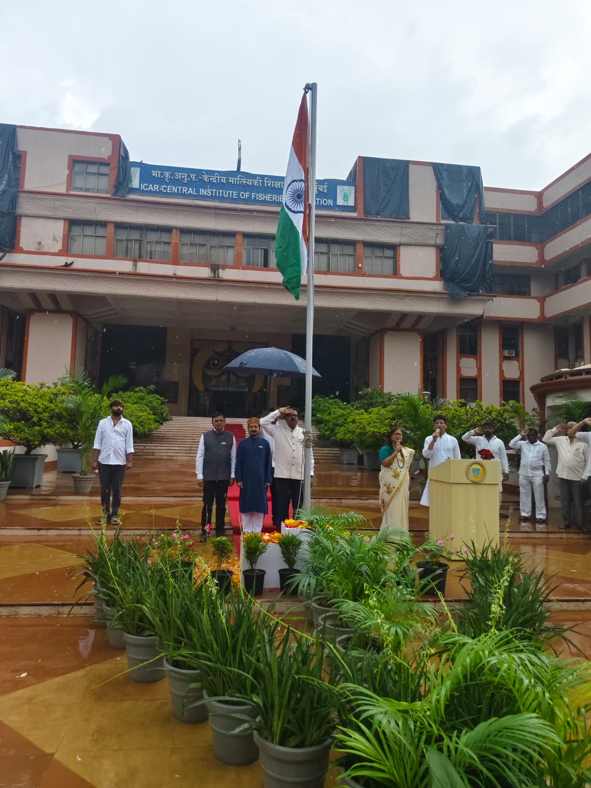 Image of 80th Independence Day Celebrations at ICAR-CIFE, Mumbai