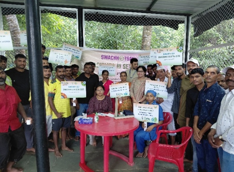 Image of Health Camp for Sanitary workers by ICAR-CIFE, Mumbai  under Swachhta…