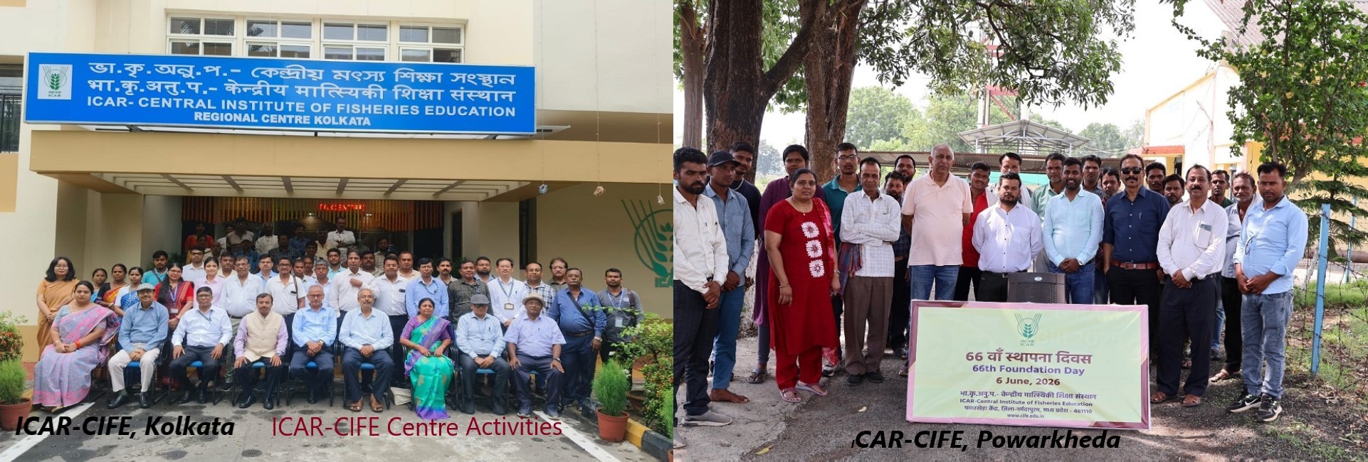 ICAR-CIFE केंद्रों की गतिविधियाँ